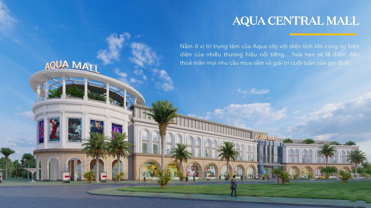 Phối cảnh trung tâm thương mại Aqua Central Mall
